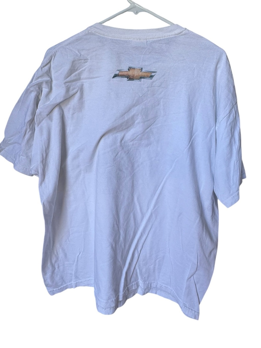 Vintage Chevrolet Chevy Indy Racing White Aged Graphic Tee Men’s XL Formula One - Picture 2 of 8